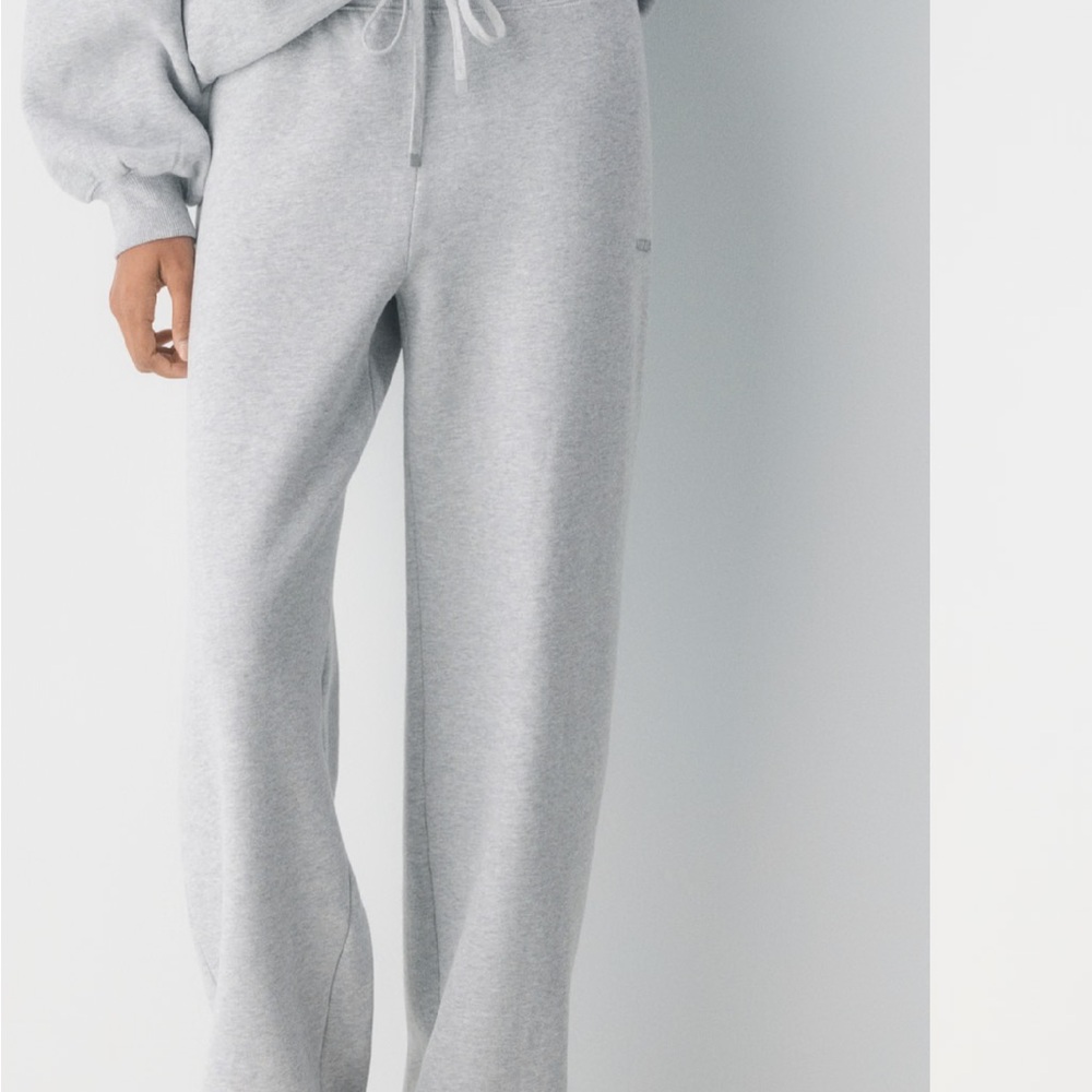 Aritzia Light Gray Track Pants